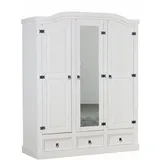 VCM Drehtürenschrank New Mexico 157 x 193 x 57 cm Weiß