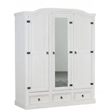 VCM Drehtürenschrank New Mexico 157 x 193 x 57 cm Weiß