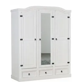 VCM Drehtürenschrank New Mexico 157 x 193 x 57 cm Weiß