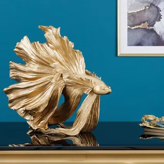 Riess-Ambiente Skulptur CROWNTAIL 35cm gold Betta Fisch Skulptur