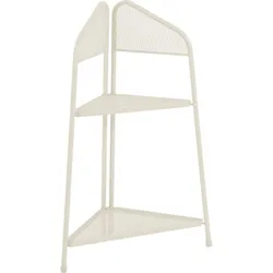 Metall Balkon Eckregal Regal Standregal Ablage Aufbewahrung Eckschrank beige