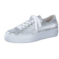 Paul Green Sneaker silber metallic Glattleder