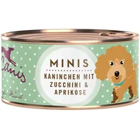 Terra Canis Mini 100 Gramm Hundenassfutter 18 x 100 Gramm Kaninchen mit Zucchini & Aprikose