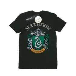 Harry Potter Mädchen Slytherin Wappen Baumwoll-T-Shirt