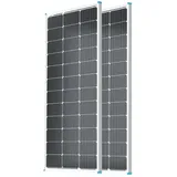 Solarmodul 100 Watt 12 Volt Monokristallin Solarpanel Für Balkonkraftwerk--RNG-100D-SSX2-DE