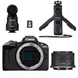 Canon EOS R50 schwarz Content Creator Kit + RF-S 18-45 mm