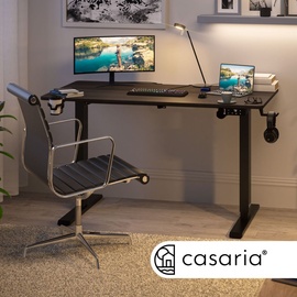 CASARIA Höhenverstellbarer Schreibtisch Braun