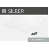 SPESSARTTRAUM Faserdecke Silber extra leicht, Füllung: 100% Polyester 135x200, cm