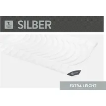 SPESSARTTRAUM Faserdecke Silber extra leicht, Füllung: 100% Polyester 135x200, cm