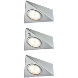 Paulmann LED Unterschrankleuchte Dreieck 3x2,8W 140x110mm 3x170lm 230/12V eckig Eisen gebürstet