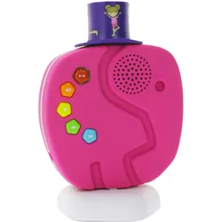 TechniSat Technifant Audioplayer Bluetooth-Lautsprecher für Kinder inkl. Nachtlicht mit MP3 bespielbarem Hütchen und leistungsstarkem Akku Pink