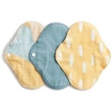 Vimse Waschbare Damenbinden Blue Sprinkle 3er Pack Sanitary Pads (Panty)