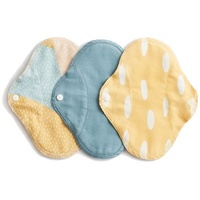 Vimse Waschbare Damenbinden Blue Sprinkle 3er Pack Sanitary Pads (Panty)