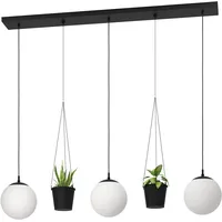 EGLO 900512 - RONDO Deckenleuchte 3xE27/40W/230V, Seilaufhängung - Schwarz/Weiß