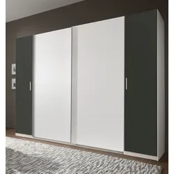Dreh-/Schwebetürenschrank LOTTO - grau