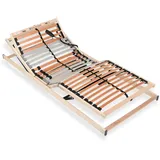 Sleepneo Lattenrost 100x200 cm montiert elektrisch verstellbares Kopf & Fußteil 5 Zonen 28 Latten Belastbarkeit 150 kg Made in Germany Birkenschichtholz