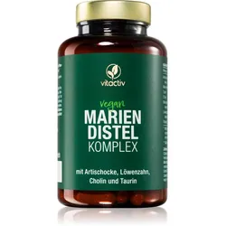 Vitactiv Mariendistel Komplex Kapseln mit Pflanzenextrakten 120 KAP