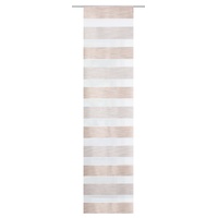 Home fashion Schiebevorhang Querstreifen Melange, Polyester, Natur, 245 x 60 cm
