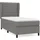 vidaXL Boxspringbett 100 x 200 cm Dunkelgrau