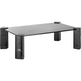 MacleanBrackets Maclean MC-934 Monitorständer Höhenverstellbarer Bildschirmständer Laptopständer Gehärtetes Glas Monitor-Raiser Laptop Monitor Ständer bis max. 20kg