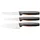 Fiskars Functional Form Messerset 3-tlg. Edelstahl/Schwarz/Orange
