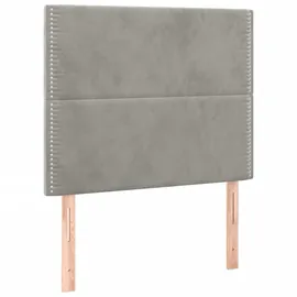 vidaXL Boxspringbett 100 x 200 cm Hellgrau