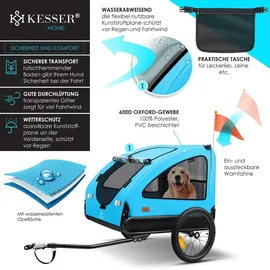Kesser Hundeanhänger Boxer 2-in-1 blau