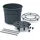 Prosperplast Tomatentopf Rankhilfe Anzuchttopf für Tomate Grower Pflanzkübel aus Kunststoff in Anthrazit (L) x 29,5 cm