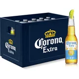 Corona Cero 0,0% Alkoholfrei Lager Flaschenbier, MEHRWEG (24 x 0.355 l) im Kasten, Internationales alkoholfreies Bier mit 100% natürlichen Zutaten, 24er Kiste