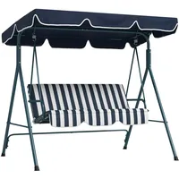 Outsunny - Hollywoodschaukel - 172Lx110Wx153Hcm - Blau,
