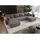 cornero Eckcouch 5-Sitzer Textil U-Form Grau