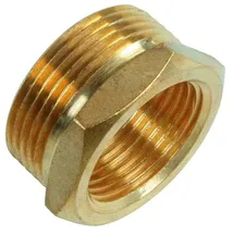 CORNAT Reduzierstück AG 1,5 Zoll x IG 1/4 Zoll Messing gold