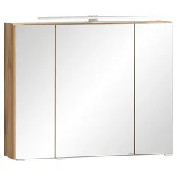 Spiegelschrank Varese ca. 80cm Wotaneiche Dekor