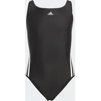 adidas 3-Streifen Badeanzug Black / White 128