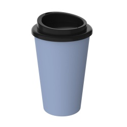 Bio Kaffeebecher Mehrwegbecher Premium, 0,35 Liter 14576069-00000 , 1 Stück, Farbe: kornblume