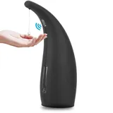 MIFULY Seifenspender Automatisch, Berührungsloser Flüssigseifenspender, mit Infrarot-Bewegungssensor, Seifenspender, Mattschwarz, wasserdicht, 300 ml