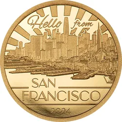 Gold-Gedenkmünze "Big City Lights - San Francisco"