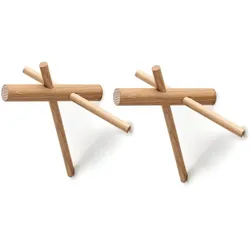 Normann Copenhagen - Sticks Haken, natur, 2er-Set