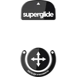 pulsar gaming gears Superglide: Schnellste und geschmeidigste Mausfüße/Skates aus ultrastarkem, makellosem Glas, superschnelle, Glatte und langlebige Sohle für Logitech G Pro X Superlight, Schwarz