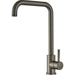 Küchenarmatur WELLTIME "Schilf", grau (gunmetal), B:2,4cm H:34,6cm T:25,1cm, Edelstahl, Armaturen, in verschiedenen Farben