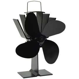 vidaXL Kaminventilator mit 4 Blättern 11,5 x 21,5 cm schwarz