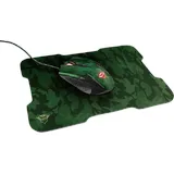 Trust Gaming GXT 781 Rixa Gaming Mouse + Mousepad, camo grün, USB (23611)