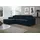 Fun Möbel Ecksofa Schlafsofa Sofa CONOR PREMIUM Stoff Kronos Dunkelblau Ottomane Links - Blau