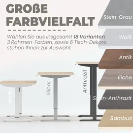 veska Höhenverstellbarer Schreibtisch 140 x 70 cm schwarz