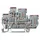 WAGO 870-108 Doppelstock-Basisklemme 5mm Zugfeder Belegung: L Grau
