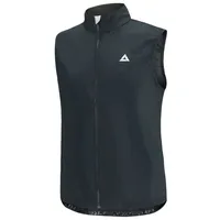 Airtracks Herren Fahrradweste Laufweste Pro Line Radweste Leichte Wind Weste Reflektierend Winddicht Ärmellos Windstopper Atmungsaktiv S M L Xl XXl 3XL 4XL - schwarz - M - M