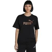 Puma Unisex ESS Graphic Animal Relaxed Tee T-Shirts, PUMA Black,