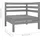 vidaXL Garten-Lounge-Set 5-tlg. Massivholz Kiefer grau