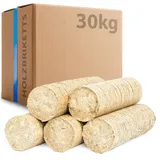 30kg Briketts aus Nadel Holz - Hoher Brennwert, CO2-neutral, hohe Heizleistung für Kamin & Ofen - Lange Brenndauer, Nadelholzbriketts ohne chemische Zusätze, gleichmäßige Wärme und Glut