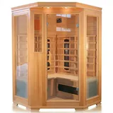 DEKO VERTRIEB BAYERN Infrarotkabine Luxus LED Infrarotsauna-Infrarotkabine 120x120x190 Wärmekabine Sauna 3